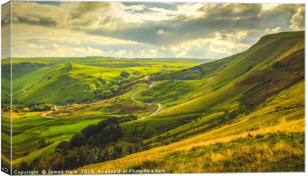 The Hope Valley  Canvas Print by James Hare