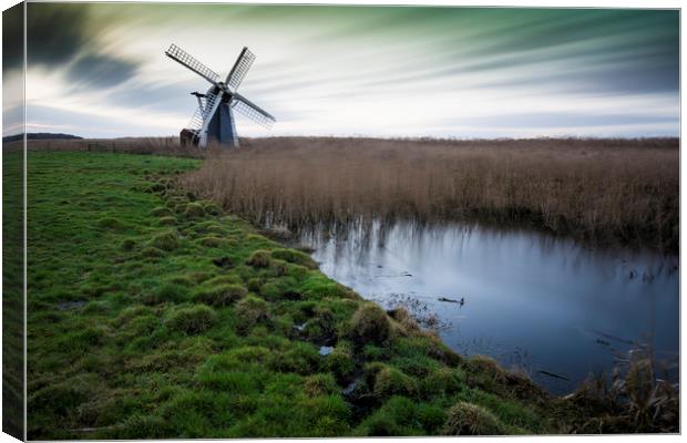 Herringfleet Windmill Canvas Print by Mark Hawkes