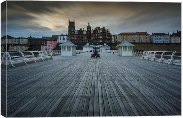 Cromer from the Pier Canvas Print by Mark Hawkes