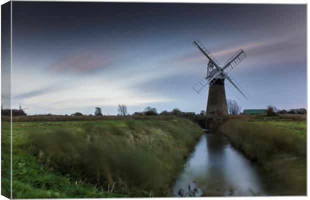 St Bennet's Level Drainage Mill Canvas Print by Mark Hawkes