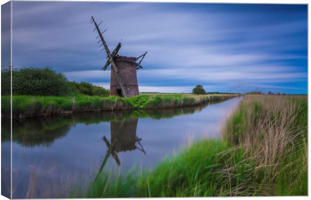 Brograve Windmill Long Exposure Canvas Print by Mark Hawkes