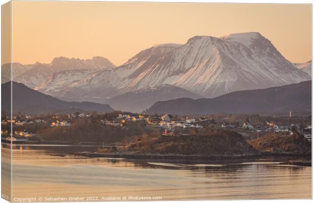 Alesund Sunrise Canvas Print by Sebastien Greber