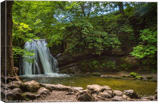 Janets foss waterfall Canvas Print by kevin cook