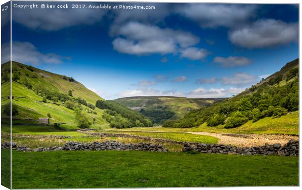 River Swale Muker Canvas Print by kevin cook