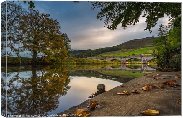 Burnsall in autumn Canvas Print by kevin cook