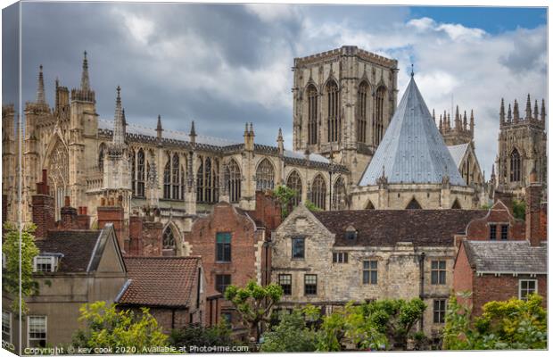 Minster gardens Canvas Print by kevin cook