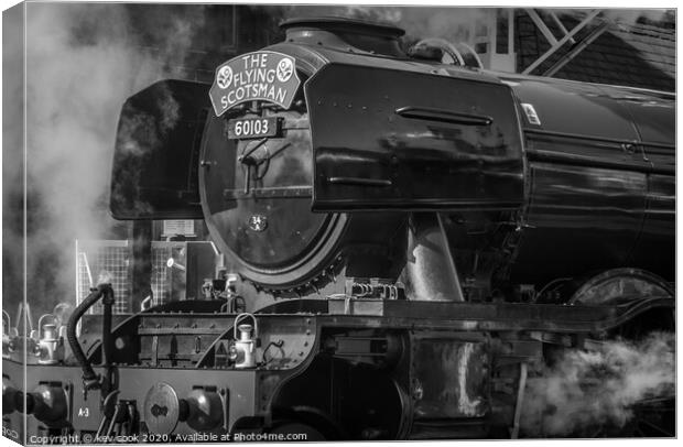 Steamy Scotsman Canvas Print by kevin cook