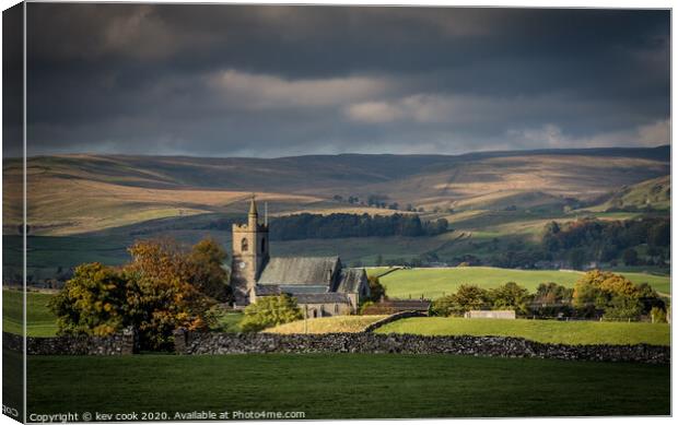 St Margaret’s Church Hawes Canvas Print by kevin cook