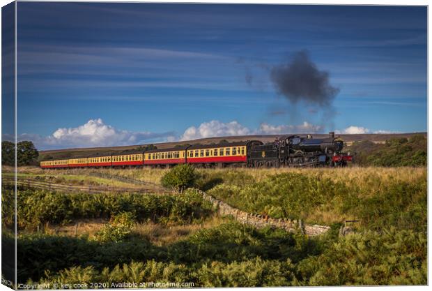 North yorkshire steam Canvas Print by kevin cook
