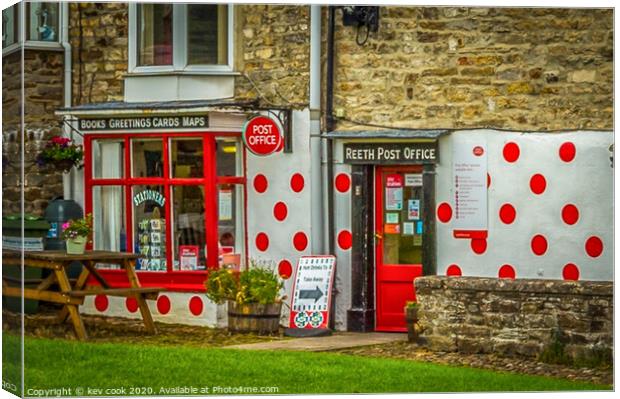 Reeth post office Canvas Print by kevin cook