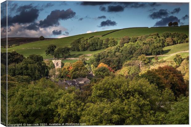 Burnsall Canvas Print by kevin cook