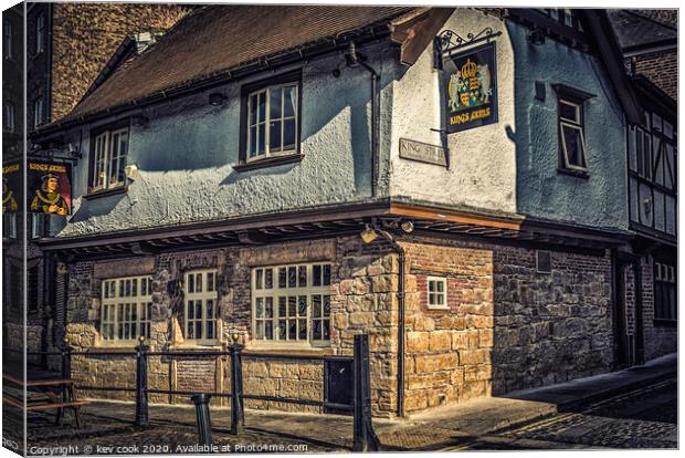 kings arms -york Canvas Print by kevin cook