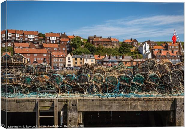 Whitby lobsterpots Canvas Print by kevin cook