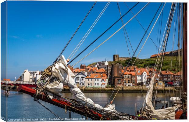 Whitby boats Canvas Print by kevin cook
