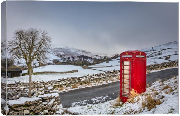  Keld phone booth Canvas Print by kevin cook