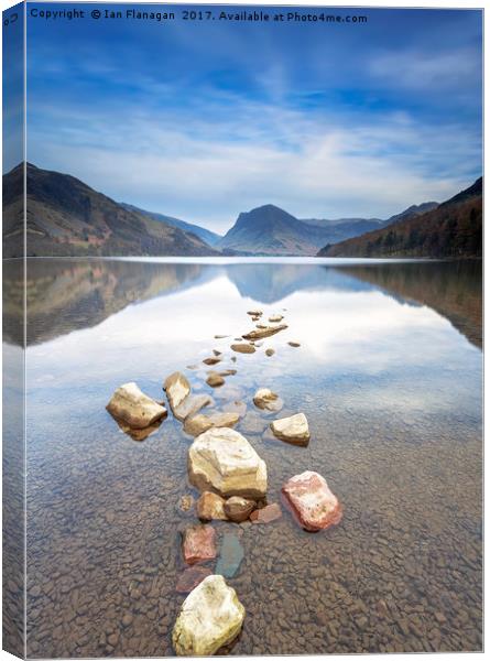 Buttermere Lake Canvas Print by Ian Flanagan