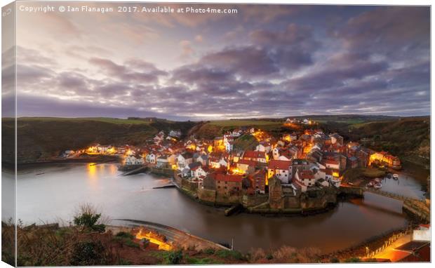 Staithes, North Yorkshire Canvas Print by Ian Flanagan