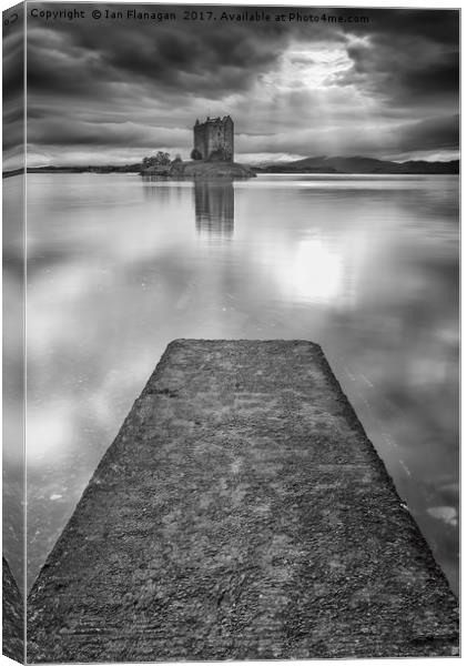 Castle Stalker, Scotland Canvas Print by Ian Flanagan