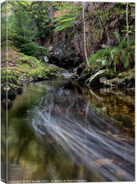 Aira Beck Trails and reflections Canvas Print by Phil Buckle
