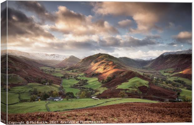 Beda Fell Light Canvas Print by Phil Buckle