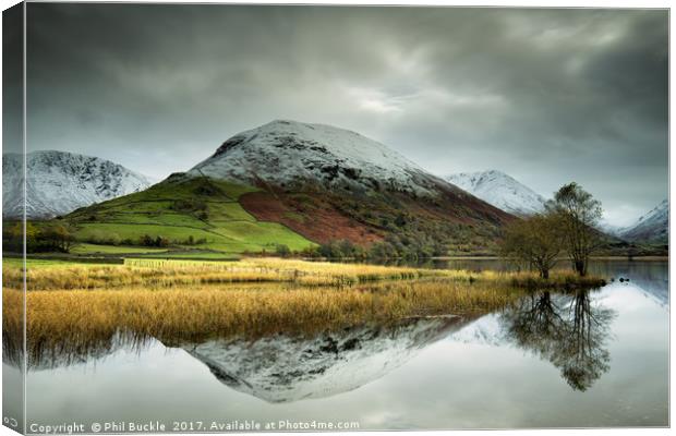 Hartsop Dodd Reflections Canvas Print by Phil Buckle