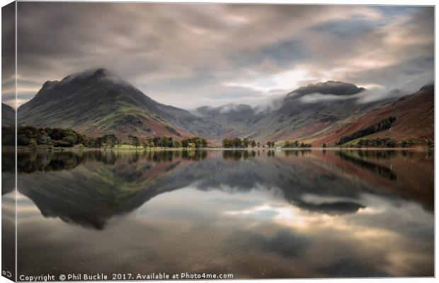 Buttermere Calm Canvas Print by Phil Buckle
