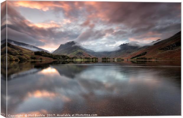 Buttermere New Day Canvas Print by Phil Buckle