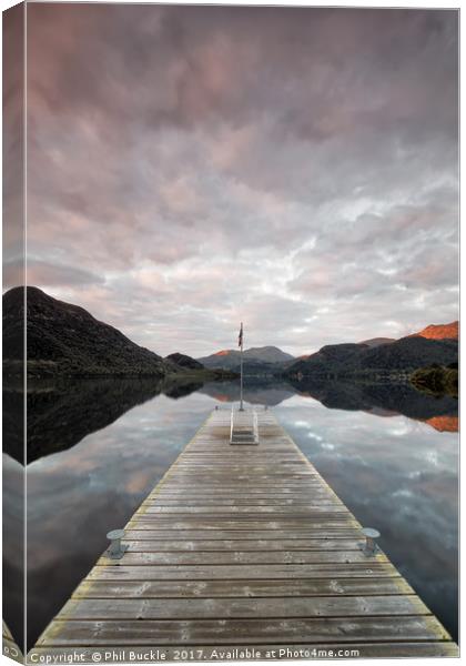 Aira Force Jetty Sunrise Canvas Print by Phil Buckle