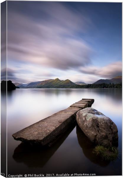 Isthmus Jetty Long Exposure Canvas Print by Phil Buckle