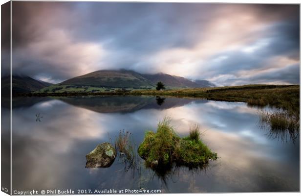Tewet Tarn Morning Canvas Print by Phil Buckle