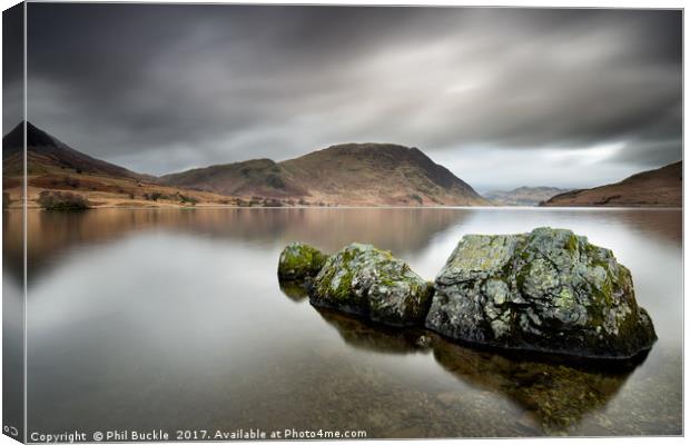 Stone Monster of Crummock Water Canvas Print by Phil Buckle