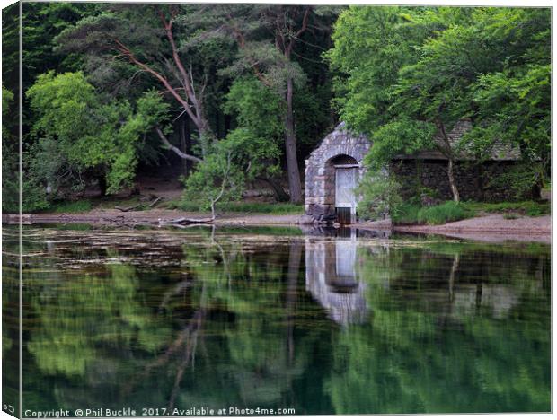 Wastwater hidden Boathouse Canvas Print by Phil Buckle