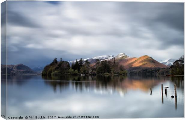 Derwent Isle and Cat Bells Canvas Print by Phil Buckle
