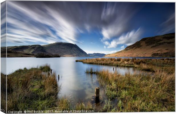 Nether How Bay Crummock Water Canvas Print by Phil Buckle