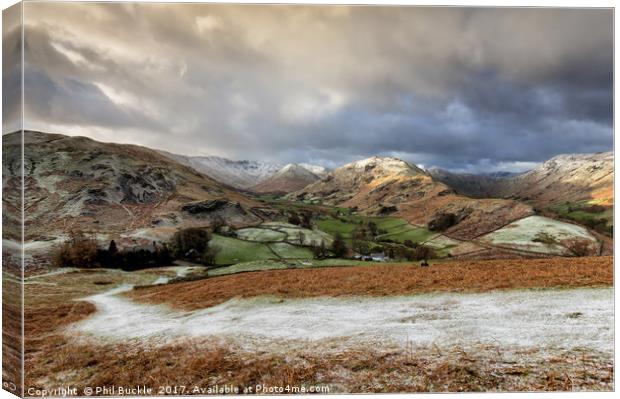 Hallin Fell Pathway Canvas Print by Phil Buckle