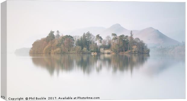 Dreamy Derwent Isle Reflections Canvas Print by Phil Buckle