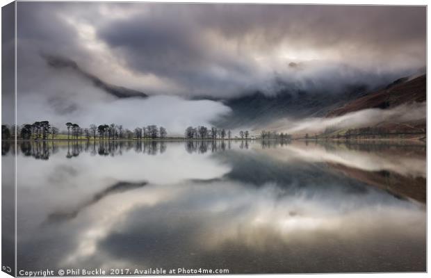 Buttermere Fog Canvas Print by Phil Buckle