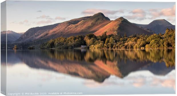 Catbells Morning Light Canvas Print by Phil Buckle