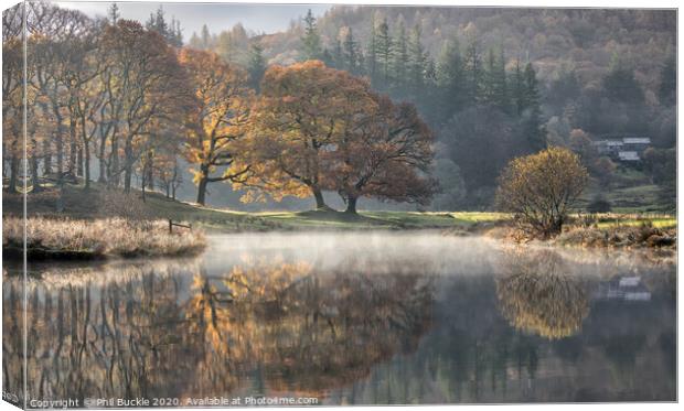 River Brathay Reflections Canvas Print by Phil Buckle