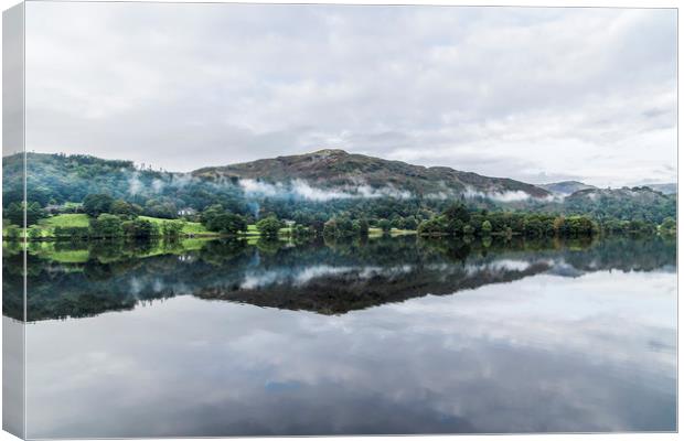 Grasmere Reflections  Canvas Print by Alf Damp