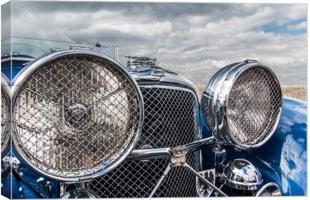 Large lights, grills and chrome Canvas Print by Alf Damp