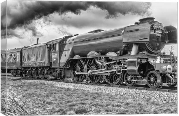 The Historical  Flying Scotsman  Canvas Print by Alf Damp