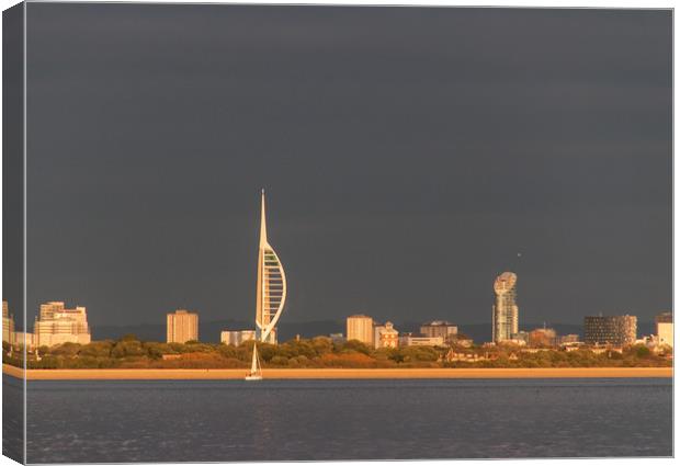 Portsmouth sunset Canvas Print by Alf Damp