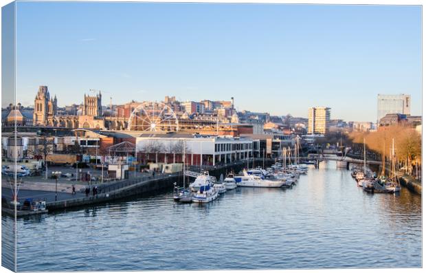 Bristol Floating Harbour Canvas Print by Marcus Revill