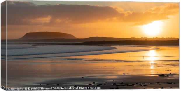 Irish Sunrise Canvas Print by David O'Brien