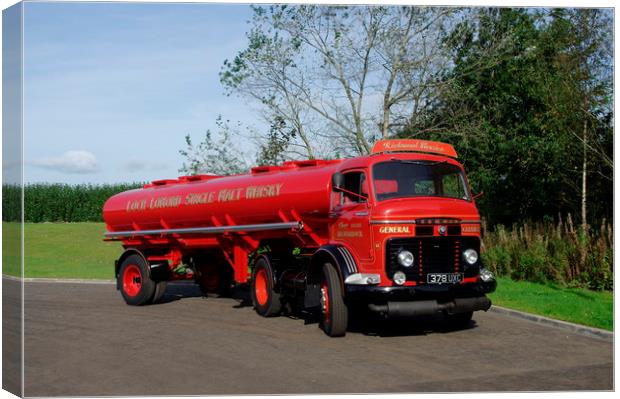 1958 Commer TS3 tanker Canvas Print by Alan Barnes