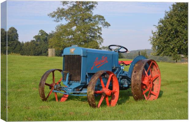 1920 Austin Model R vintage Tractor Canvas Print by Alan Barnes