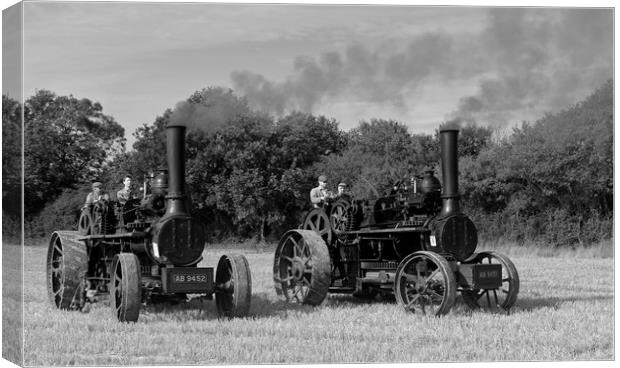 Steam ploughing engines Canvas Print by Alan Barnes