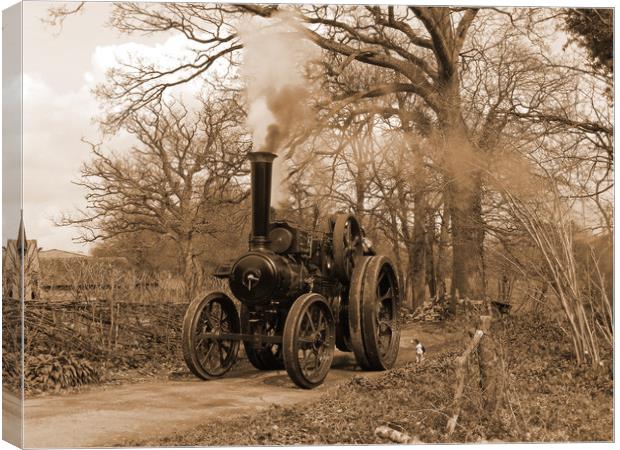 Tasker Traction Engine Canvas Print by Alan Barnes
