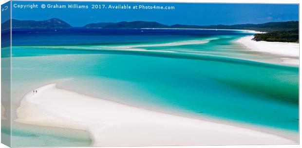 Whitehaven Beach Canvas Print by Graham Williams